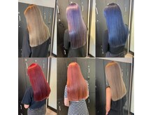 「一度は憧れるミルクティーベージュカラー」透け感・抜け感がとにかく可愛い透明感カラー　ダブルカラー