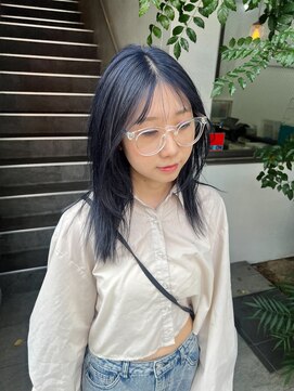 サイドレイヤー×透明感ブルージュ