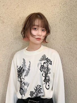 ボブウルフベイビーピンクカラー