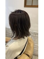 ミルク(MILK)&nbsp;切りっぱなしボブ×モカグレージュ×白髪ぼかし×髪質改善