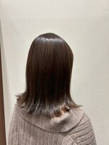 アクセ 外ハネスタイル似合わせカットひし形シルエット簡単スタイリング