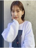 結べるボブ　ミディアムボブ　外ハネボブ　外ハネミディアムボブ