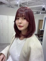 ソヨン 心斎橋店(SOYON)&nbsp;チェリーピンク× ミディアムレイヤー