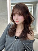 丸顔　　くびれ巻き　レイヤー　顔まわり