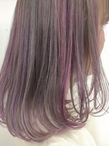 ブルーフェーセス 表参道(blue faces)&nbsp;『blue faces』ベイビーピンク×ラベンンダーカラーハイライト