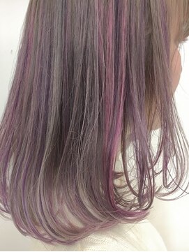 ブルーフェーセス 表参道(blue faces) 『blue faces』ベイビーピンク×ラベンンダーカラーハイライト