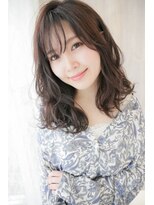 テラス 茨木(Terrace)&nbsp;艶髪【ネイビーカラー】肩下ランダムウエーブ