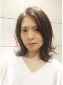 オトナ可愛い☆外ハネレイヤー×ナチュラルハイライト