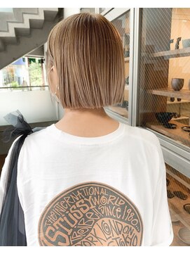 ブルーフェーセス 表参道(blue faces) ミルクティーベージュ&ミニボブ