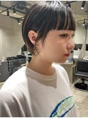 bibito 前髪インナーカラーハンサムショート