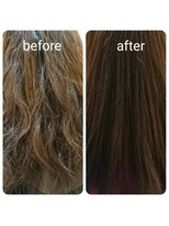 フィルアップヘア (fill up Hair)&nbsp;髪質改善縮毛矯正ロングbefore after
