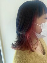 ランプ ヘアスタジオ(LAMP Hair Studio) グレー×カシスピンクインナー☆