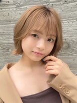 ロンドプランタン 恵比寿(Lond Printemps)&nbsp;外ハネくびれボブ/ライトベージュ