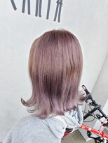 アース 一宮店(HAIR & MAKE EARTH) 淡い抜け感☆　ミルクティーピンク