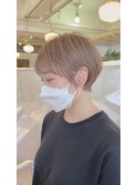 #ハイトーンショート #ミルクティーカラー