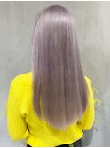 シルバーラベンダー_チェリーブラウンフェミニンロング_ba383072