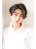 『力石サトシ』波巻き束感ショートツーブロックマッシュ