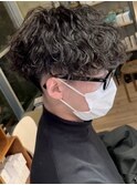 波巻きスパイラルパーマメンズマッシュツイストスパイラルパーマ