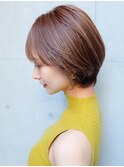 オトナ可愛い丸みショート/20代30代40代/小顔/似合わせ