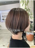 髪質改善カラー☆ショートボブ