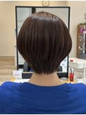 ショートカットショートボブベージュカラーグレージュカラー