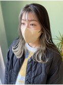 【高木】ハイトーンシルバーのインナーカラー◎