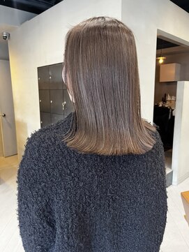 ヘアー アイス ルーチェ(HAIR ICI LUCE) ハイライトカラーグレージュカラーグレーベージュ/中西