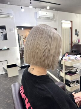 ガーデン ジングウマエ(GARDEN jingumae) 栗原,切りっぱなしボブ,美髪,ピンクブラウンベージュa53