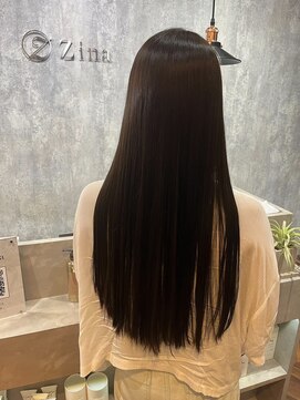 ジーナ 船橋(Zina) 髪質改善*ロングレイヤーグレーベージュ*美髪【Zina船橋】