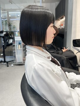 ロンドジェネルーズ 柏(Lond generous) 韓国柏顔周り縮毛矯正髪質改善レイヤー前髪カット韓国風ヘアボブ