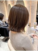 ◯ メルティカラー似合わせカットウェーブミディアム縮毛ボブ