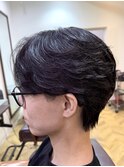 襟足ありフェザーパーマニュアンス柏市柏駅