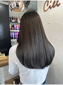 暗髪カラー◎オリーブグレージュ8トーン【自由が丘】