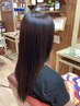 弱酸性ストレート(シルキーエステ)アイロン無+メテオ+カット18700→18200円