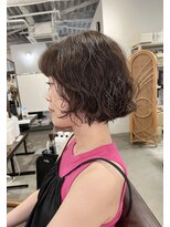 アオゾラヘアーカミノウラ(AOZORA HAIR kaminoura) ミニボブパーマ