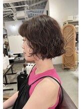 アオゾラヘアーカミノウラ(AOZORA HAIR kaminoura) ミニボブパーマ