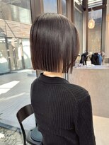 ミィ 表参道(mee.)&nbsp;似合わせカット ボブヘア 縮毛矯正 ミニボブ 切りっぱなしボブ