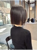 似合わせカット ボブヘア 縮毛矯正 ミニボブ 切りっぱなしボブ