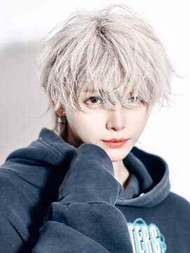 リップス 渋谷(LIPPS) 【ペールホワイトカラー×エアリーマッシュ】