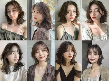 ログ シンサイバシ(L.O.G SHINSAIBASHI)の写真/【心斎橋駅徒歩5分】顔周りを美しく演出するスタイルを実現◎韓国風レイヤーで今っぽさあるデザインが魅力