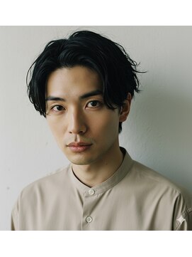 コトナ 越谷店 メンズカット/爽やかに動くフェザーパーマ/センターパート/越谷