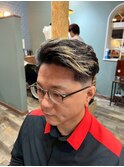 MEN’S HAIR/ブルーブラック/フェザーパーマ/ 柏