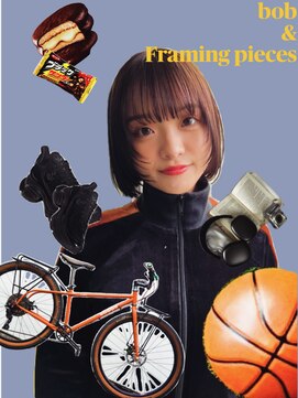 ガルボヘアー 桟橋店(garbo hair) bob ボブ　カット　顔まわりレイヤー　高知美容室