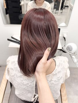 フレーム ヘア ルーム 天王寺駅前店(FRAME hair room) ブリーチなしピンクラベンダー