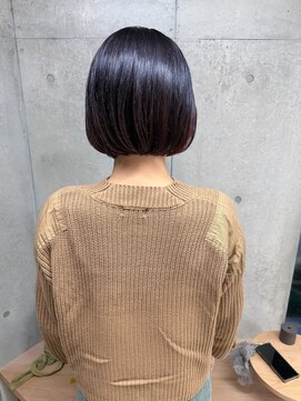 エウペ 渋谷(WEUPE) 斜めバング/グレージュカラー/デザインカラー/シルキーベージュ