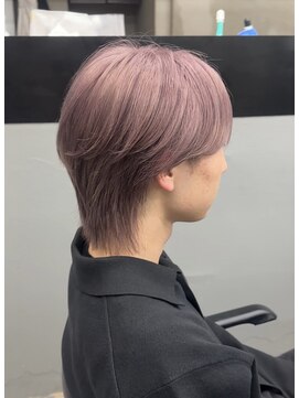 ギークス(GEEKS) 【GEEKS渋谷】シースルーウルフ/ラベンダーピンク/韓国風ヘア