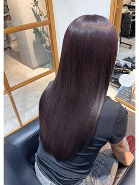 ロング×ラベンダーカラー