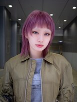 ギークス(GEEKS) 【GEEKS渋谷】ブリーチカラー/寒色ピンク/ハッシュカット/ウルフ