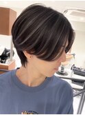 ハイライトバレイヤージュダブルカラーケアブリーチ20代30代