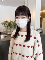 ジェノ(jjeno)&nbsp;20代30代前髪あり艶っぽ暖色カラー